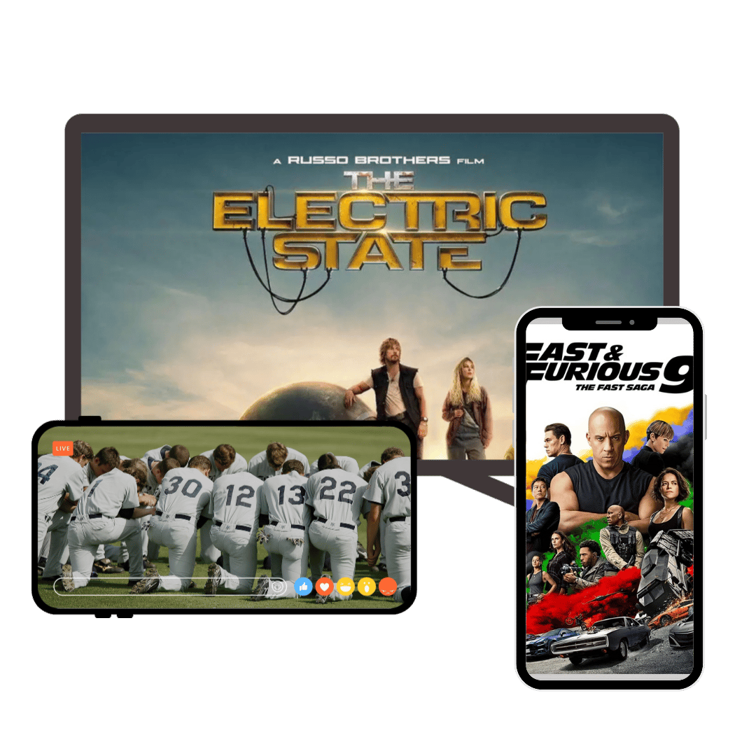 IPTV Trends streaming live TV and movies on a smart TV, tablet and phone